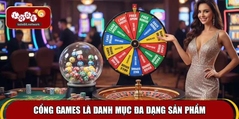 Cổng games là danh mục đa dạng sản phẩm