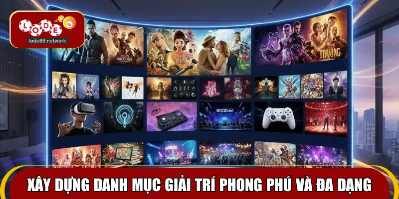 Xây dựng danh mục giải trí phong phú và đa dạng